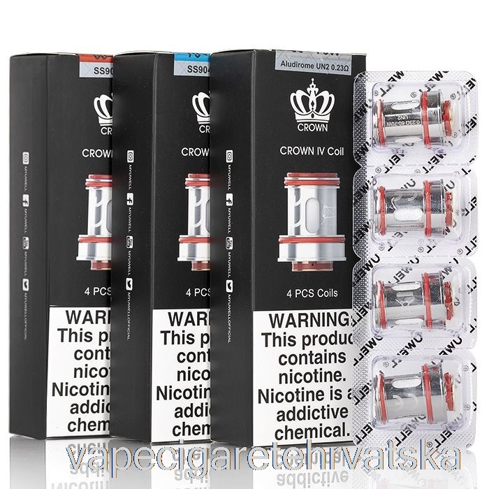 Vape Hrvatska Uwell Crown 4 Zamjenske Zavojnice 0.4ohm Dvostruke Zavojnice Ss904l